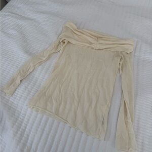 Aritzia “Gloria Longsleeve” Sheer top S